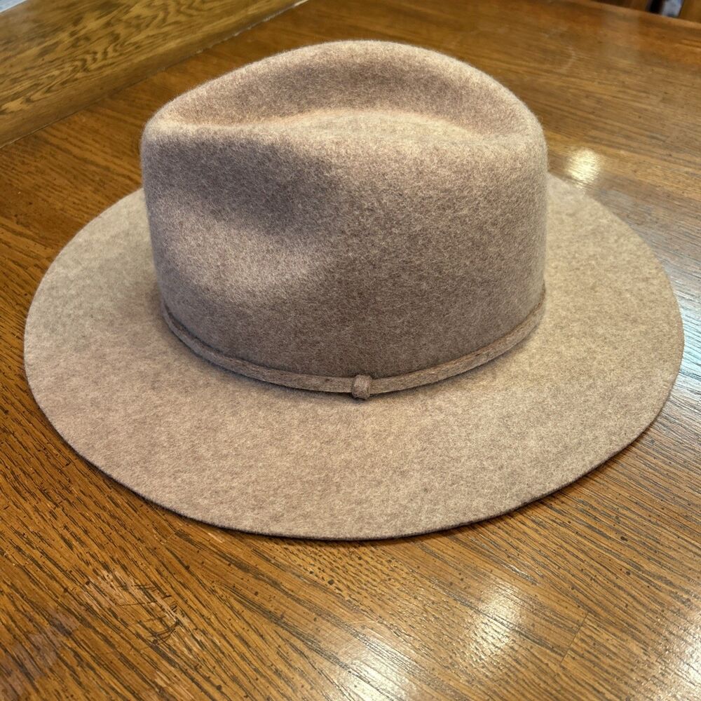 J. Crew Women's Fedora Wool Hat M/L Boho Chic Western Southwestern Cowgirl Ranch